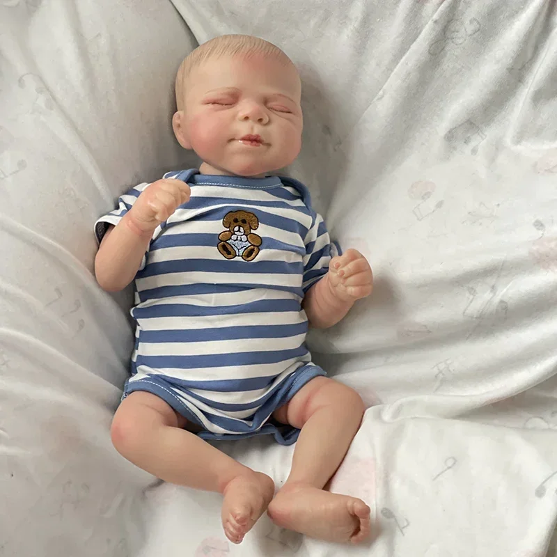 

18inch Pascale Newborn Baby Reborn Doll Lifelike Soft Touch Cuddly Baby Multiple Layers Painting 3D Skin with Visible Veins