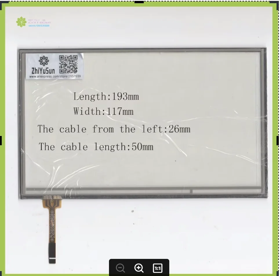 

ZhiYuSun KDT-6218 8Inch 193mm*117mm 4Wire Resistive TouchScreen Panel Digitizer 193*117 this is compatible