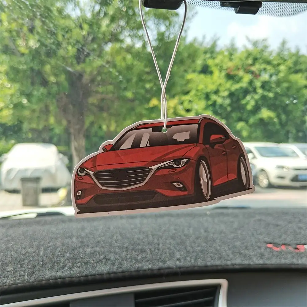 عالية الجودة سيارة مرآة الرؤية الخلفية الهواء المعطر معلقة العطور قلادة لمازدا 6 CX5 RX7 Axela ATENZA الداخلية اكسسوارات #3