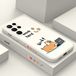 Fun Corgi Phone Case For Samsung Galaxy S25 S24 S23 S22 S21 S20 Ultra Plus FE S10 Note 20 ultra 10 9 Plus Cover