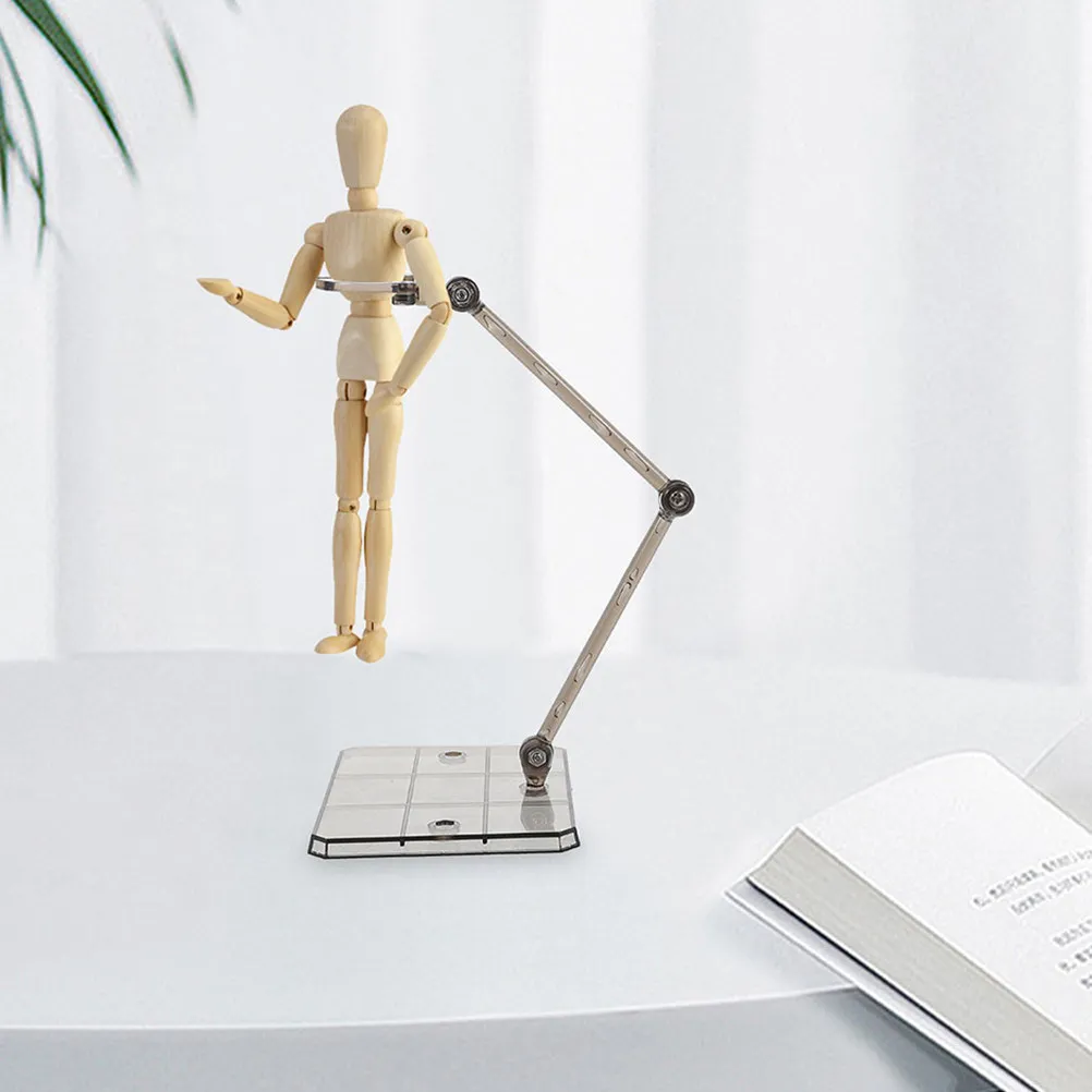 

4Pcs Adjustable Action Figure Stand Stable ABS Support Holder for Collectibles Display Rack Figure Stands Accessories