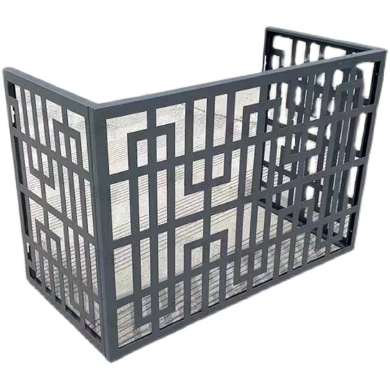 Punched aluminum veneer air conditioner outer cover aluminum alloy shutter grille aluminum curtain wal