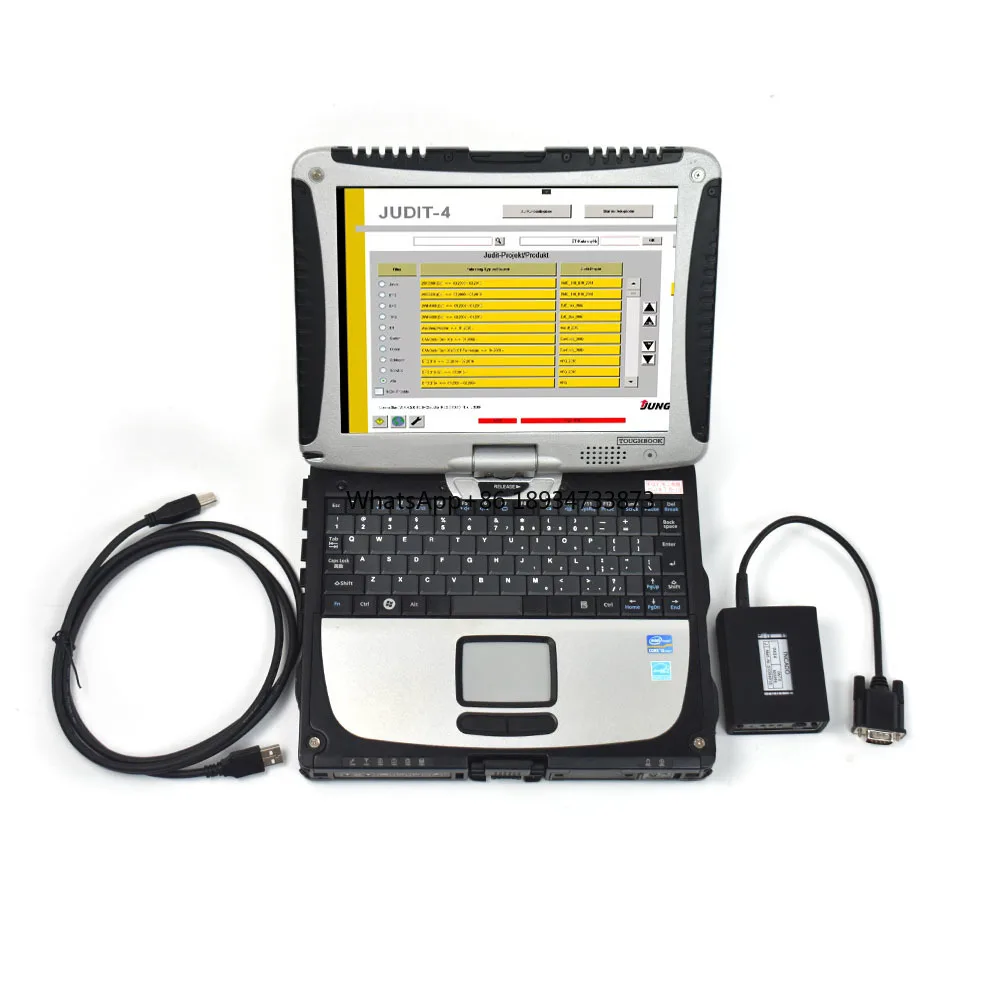 truck forklift diagnostic tool CF19 laptop JUDIT Incado SH box Jungheinrich Incado cable Judit ET&SH parts catalogue user manuel