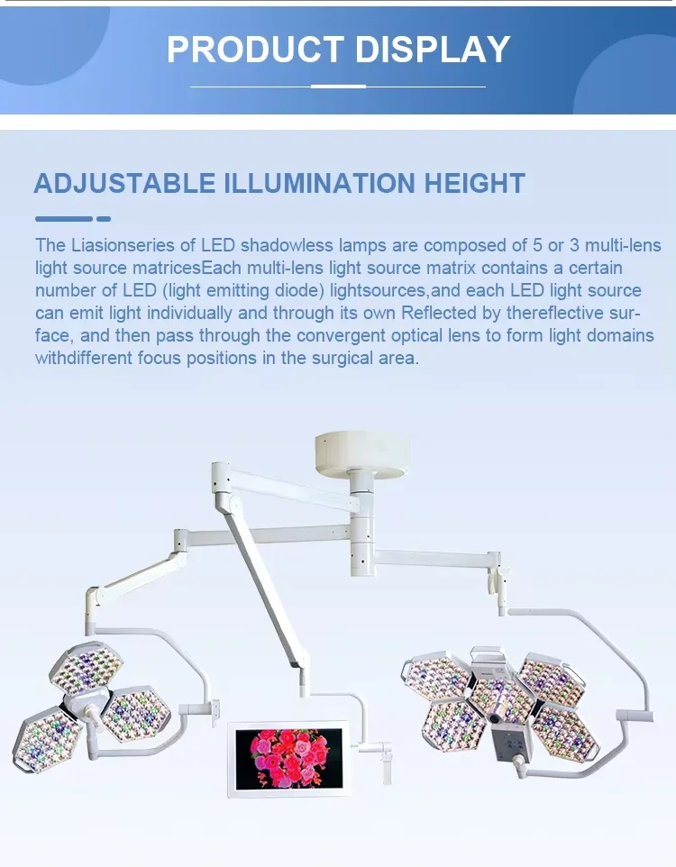 수술 환자 무영등 수술실 조명 스크린 수술용 의료 수술 조명 천장 장착