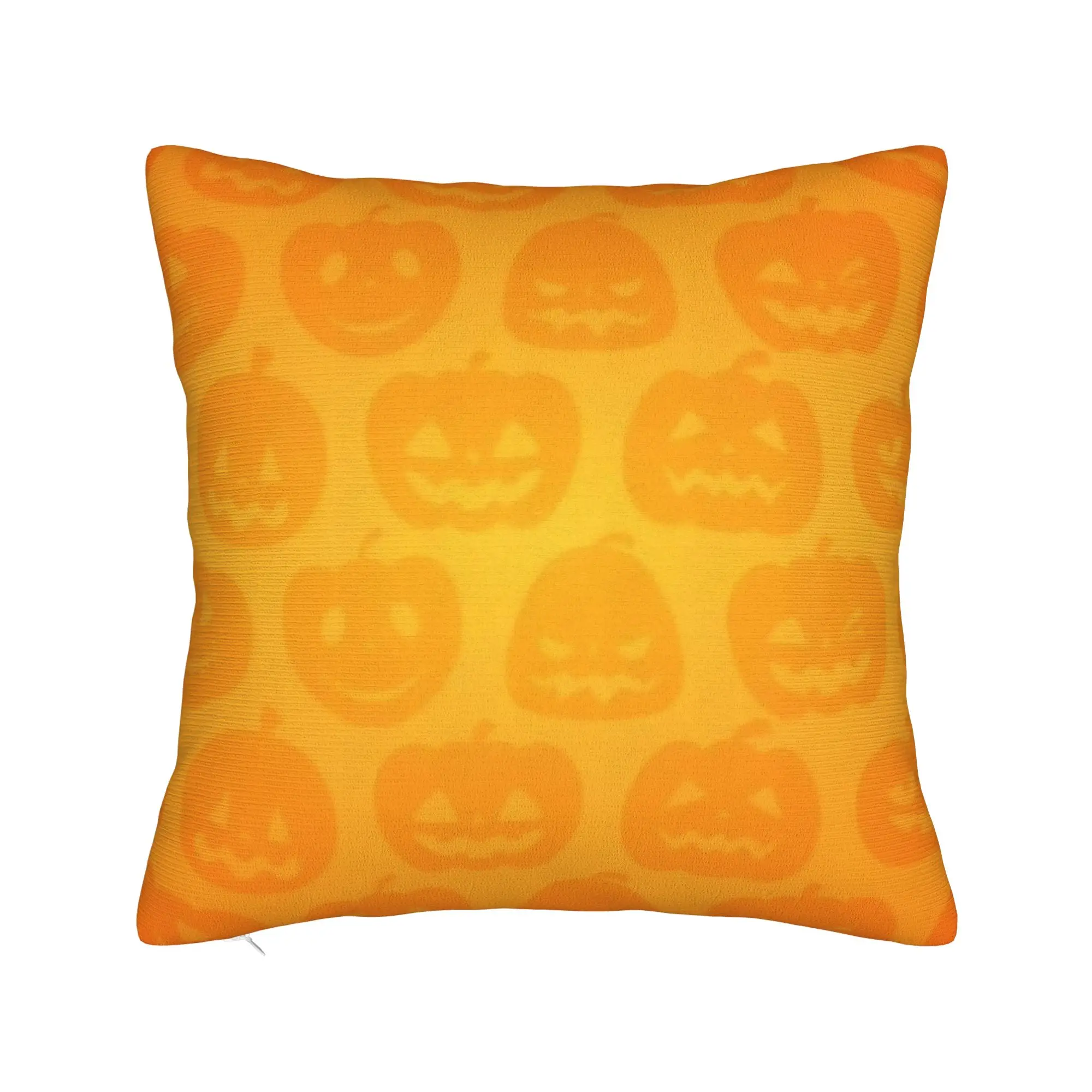 Happy Halloween Cartoon Square Pillow Case  Cushion Covers Novelty Zipper Decor Pillowcase for Home 40x40cm