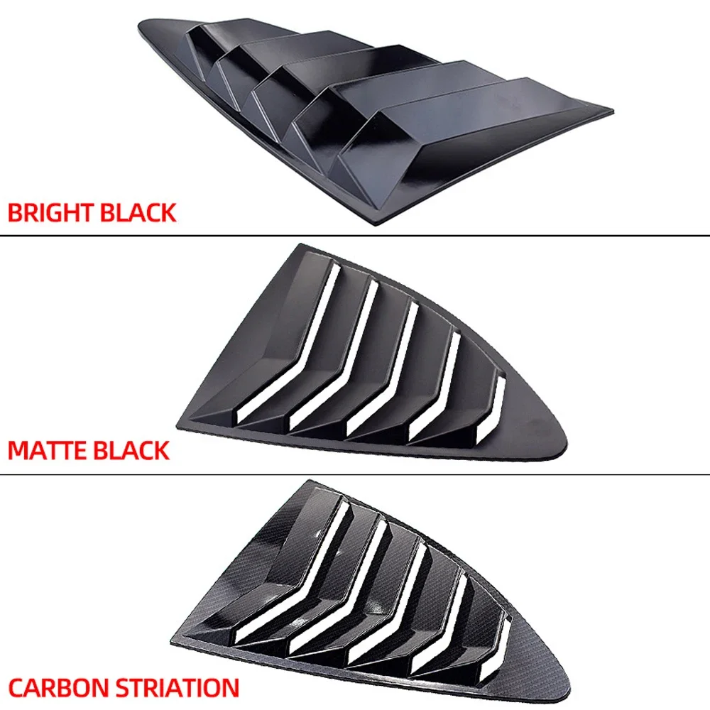 Car Rear Window Blinds Side Tuyere Louvers Vent Behind Shutters Decoration Stickers For 2012-2018 Subaru BRZ Toyota GR86 17-21