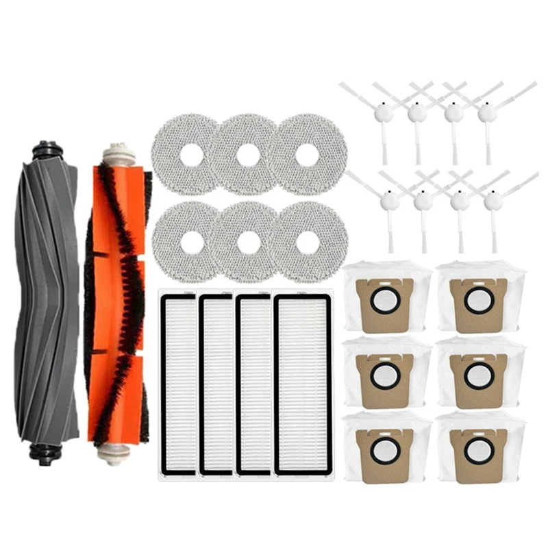 Accesorios para XIAOMI Mijia Omni 1S B101CN Robot X10 +, piezas de mopa de filtro de cepillo lateral principal para Robot Dreame L10S Ultra / S10 Pro