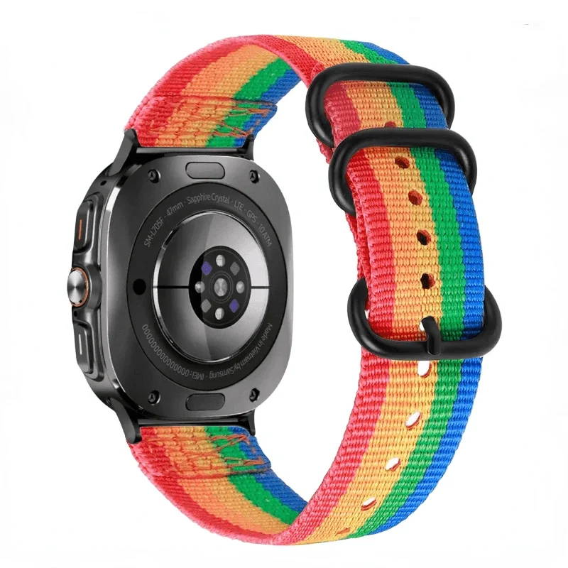 삼성 갤럭시 시계 울트라 2025 용 나일론 밴드 갤럭시 시계 울트라 47mm 편안한 손목 밴드 용 47mm 스포츠 Smartwatch 팔찌