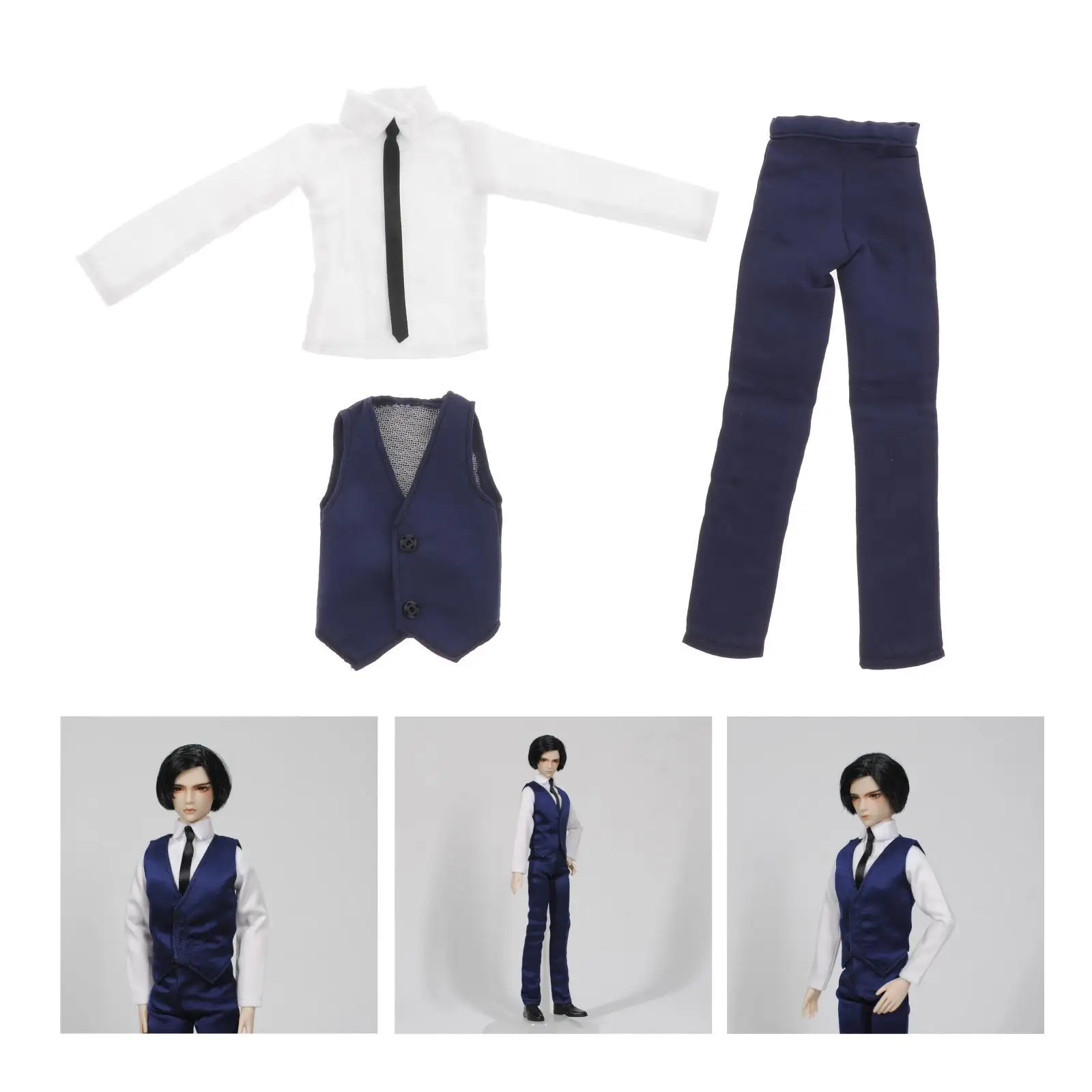 

Men Doll Clothes Suit for 31cm Doll Decoration Doll Decor Doll Wedding Clothes Party Suit