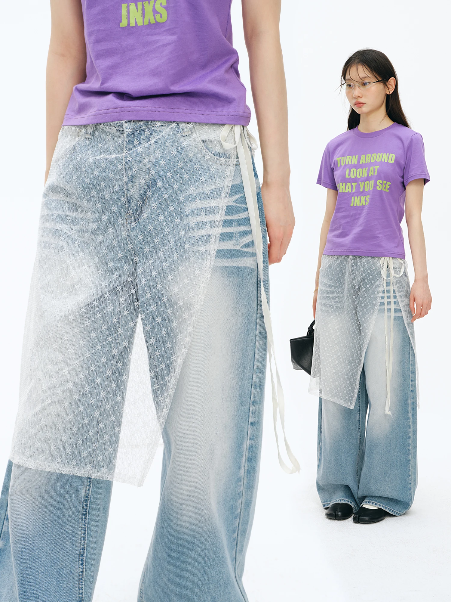 newjnxs-light-lace-trim-curtain-skirt-by-jiang-nan-gentleman-with-belt-summer-2026-fashionable-overlapping-thin-net-gauze