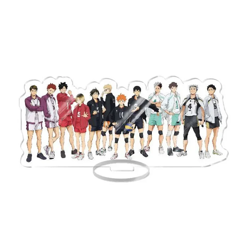 Anime Haikyuu!! Nieuwe Acryl Stand Figuur Model Tafelplaat Volleybal Jongens Actiefiguren Ornamenten Anime Activiteiten Bureau Decor