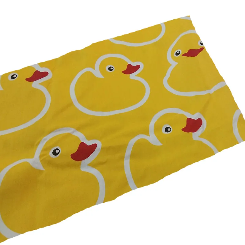 100% Cotton viaPhil Colorful Yellow Chicks & Ducks Series Printed Fabric Patchwork Cloth Dress Home Decor