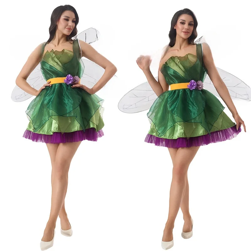 Halloween een Fee Toneelkostuum Cosplay Par Prestaties Traditionele Chinese Etnische Dameskleding Toneelvoorstelling