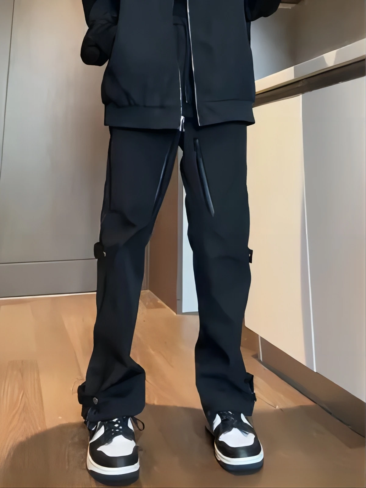 

Мужские брюки American Vibe High Street для осени и зимы, теплые, с защитой от снега, рабочие, с боковой молнией, функциональные, прямого кроя, повседневные