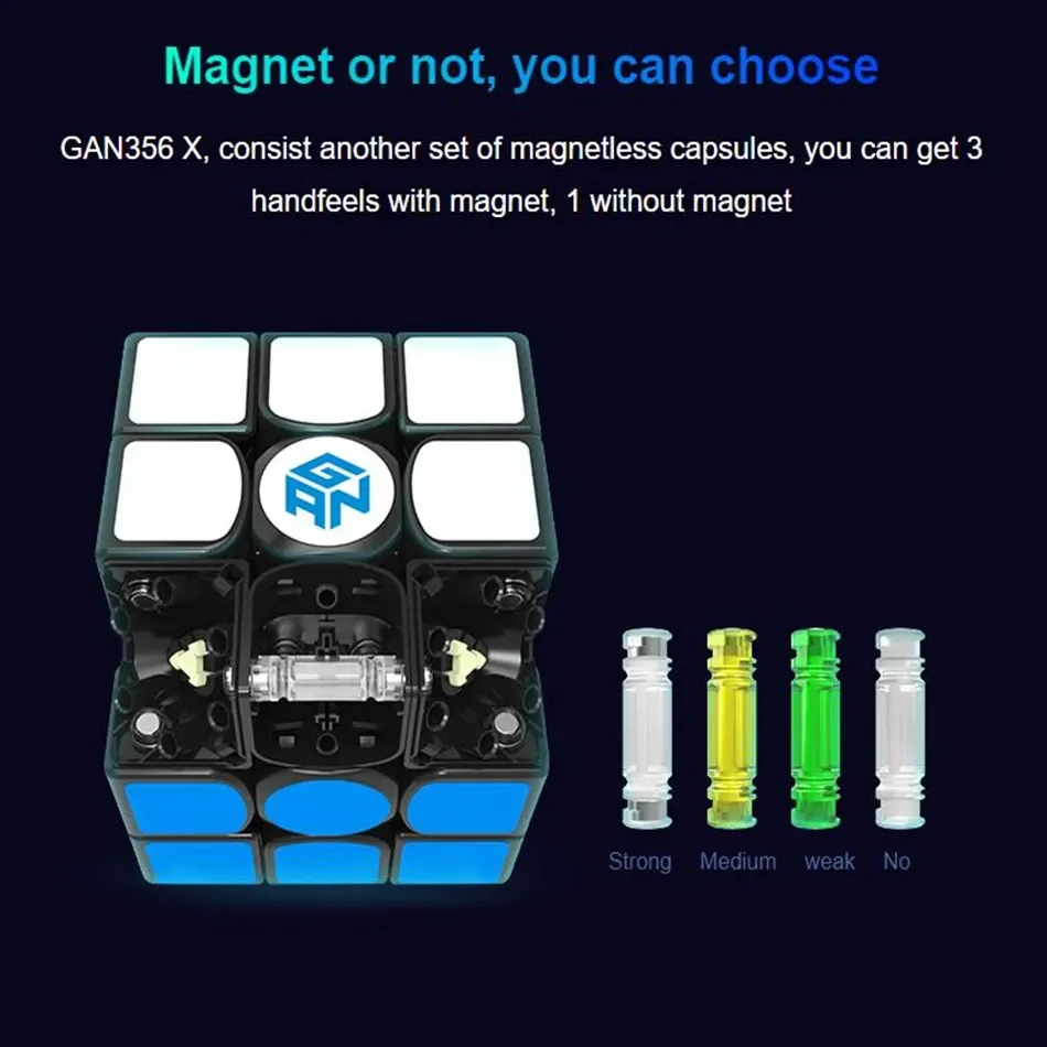 Gan 356 X V2 3x3x3 Cube Gan356X V2 3x3x3 Magnetic Speedcube Gan 356 XV2 Numerical IPG 3x3x3 Gan 356XV2 Numerical IPG Cubo Magico