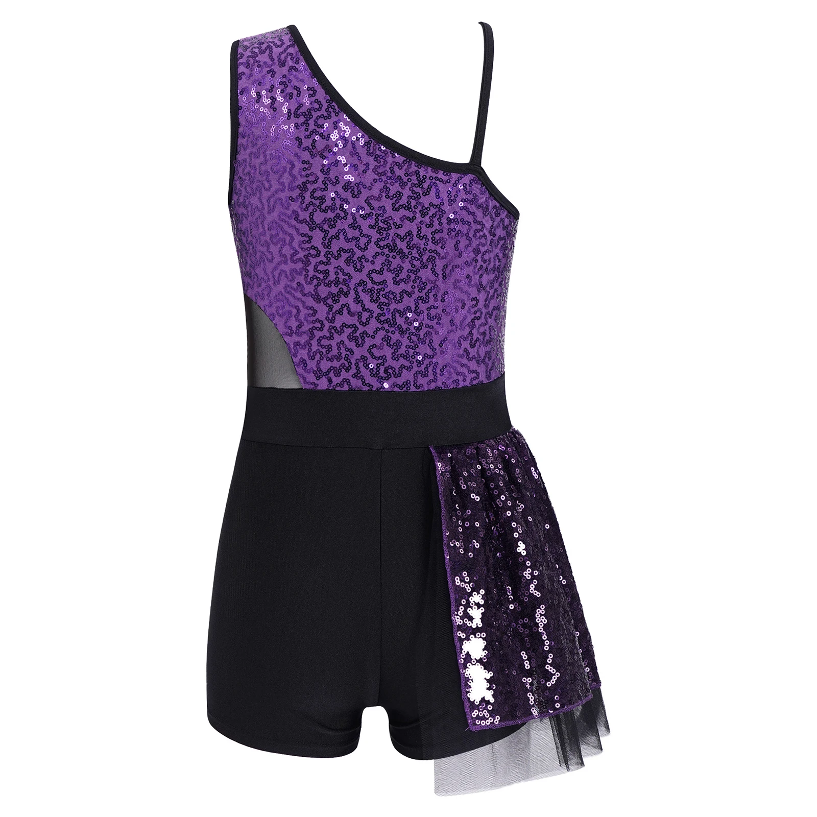 Kids Meisjes Ballet Turnpakje Dancewear Sparkly Pailletten Mouwloze Mesh Klasse Gymnastiek Ballet Dans Stage Performance Kostuums