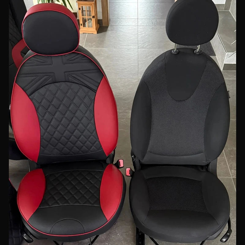 For Mini Cooper R56 R55 F54 CLUBMAN R50 R53 F55 F56 R57 F57 R60 F60 COUNTRYMAN Interior Upgrade Leather Custom Seat Protection