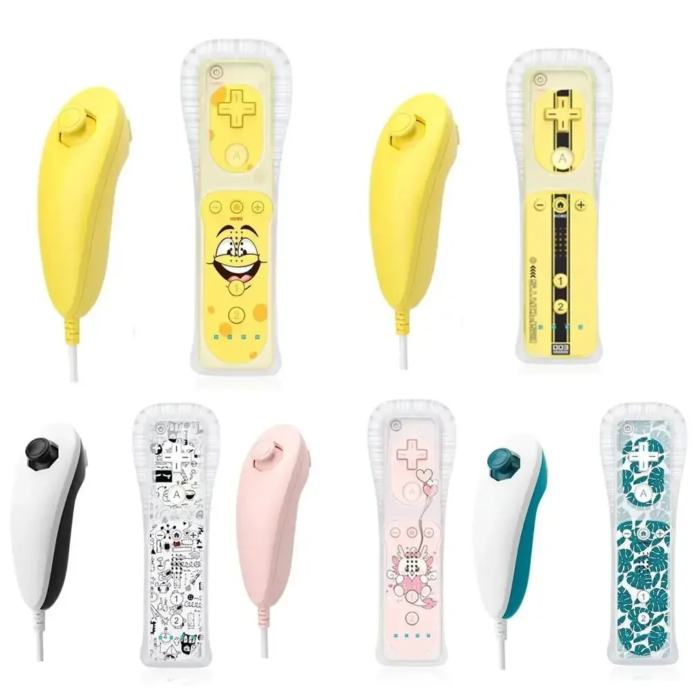 Pour Nintendo Wii U Joystick 2 en 1 télécommande sans fil manette de jeu ensemble mouvement Plus télécommande manette de jeu jeux contrôle