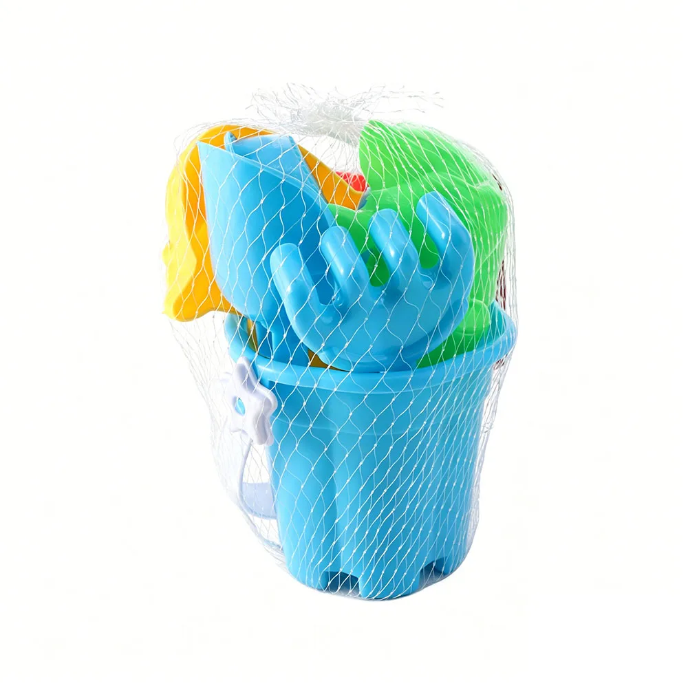 

Crab Fish Mold Beach Sand Play Parent-Child Interactive Beach Shovel Bucket Set Plastic 7pcs/Set Summer Beach Fun