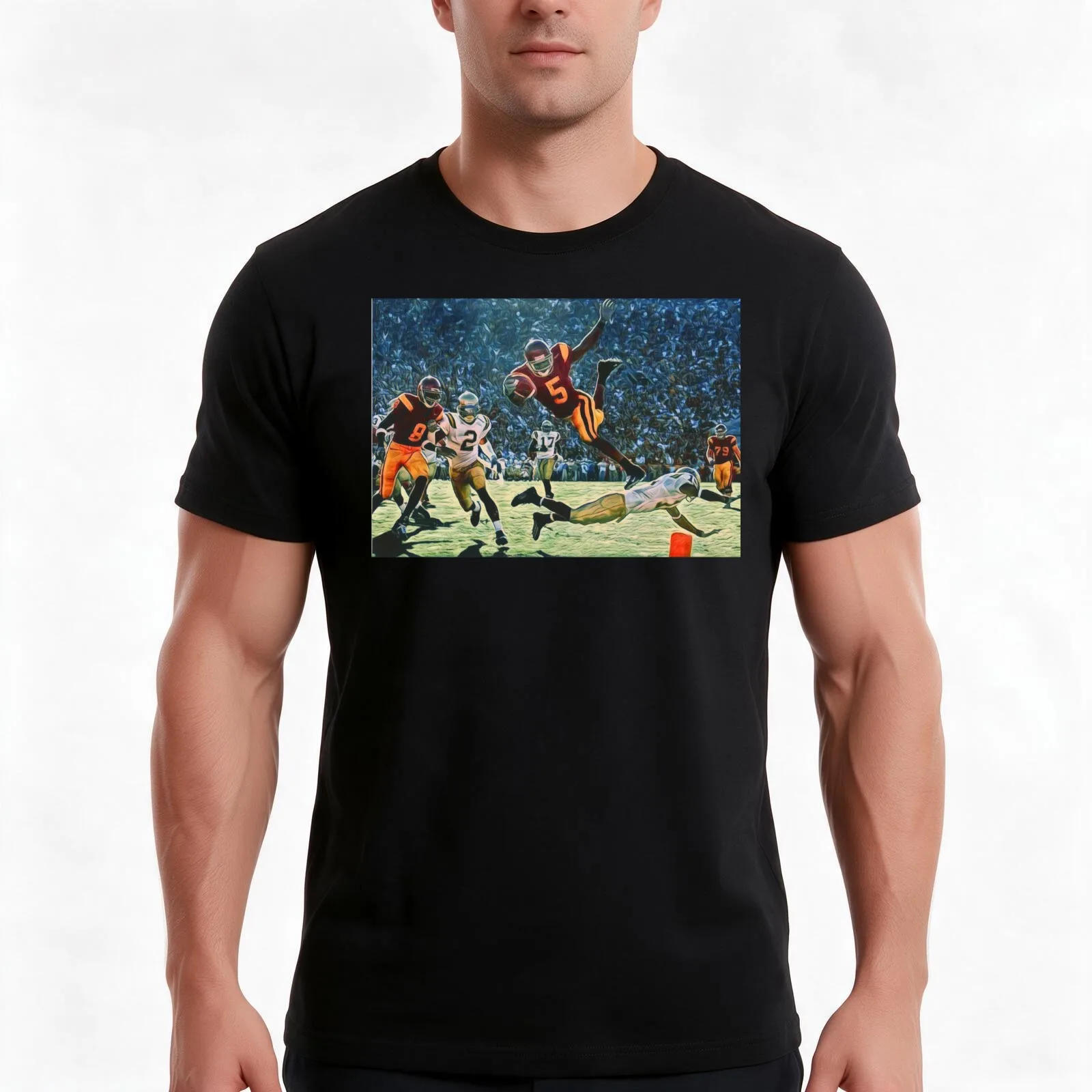 Reggie T-Shirt, Summer Casual Cotton Tee, Oversized Streetwear Tops, Vintage Graphic Print, Loose Fit Short Sleeve, 100% Cotton