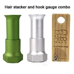 Aventik Hair Stacker Fly Tying Tools And Wooden Hook Size Gauge Measure Tool Made in USA Fly Tying Tools