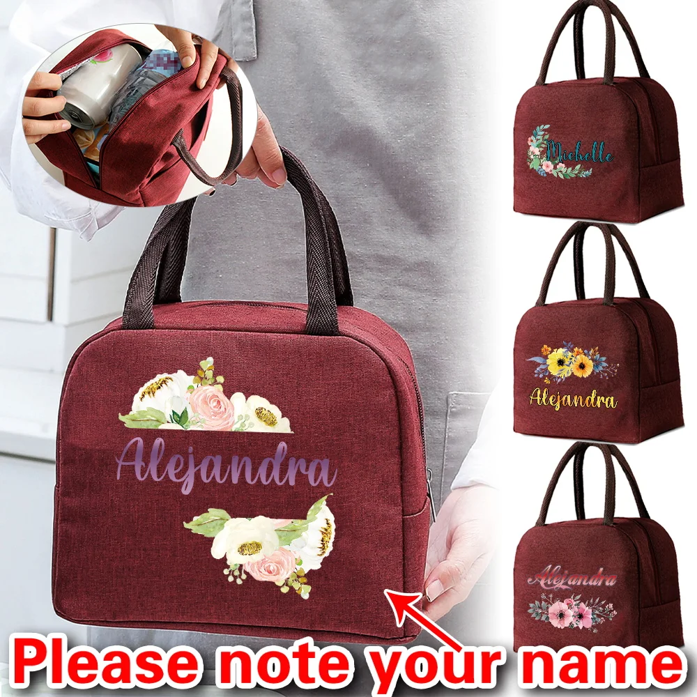

Personalized Customized New Portable Lunch Bag Portable Outdoor Picnic Office School Insulation Bag