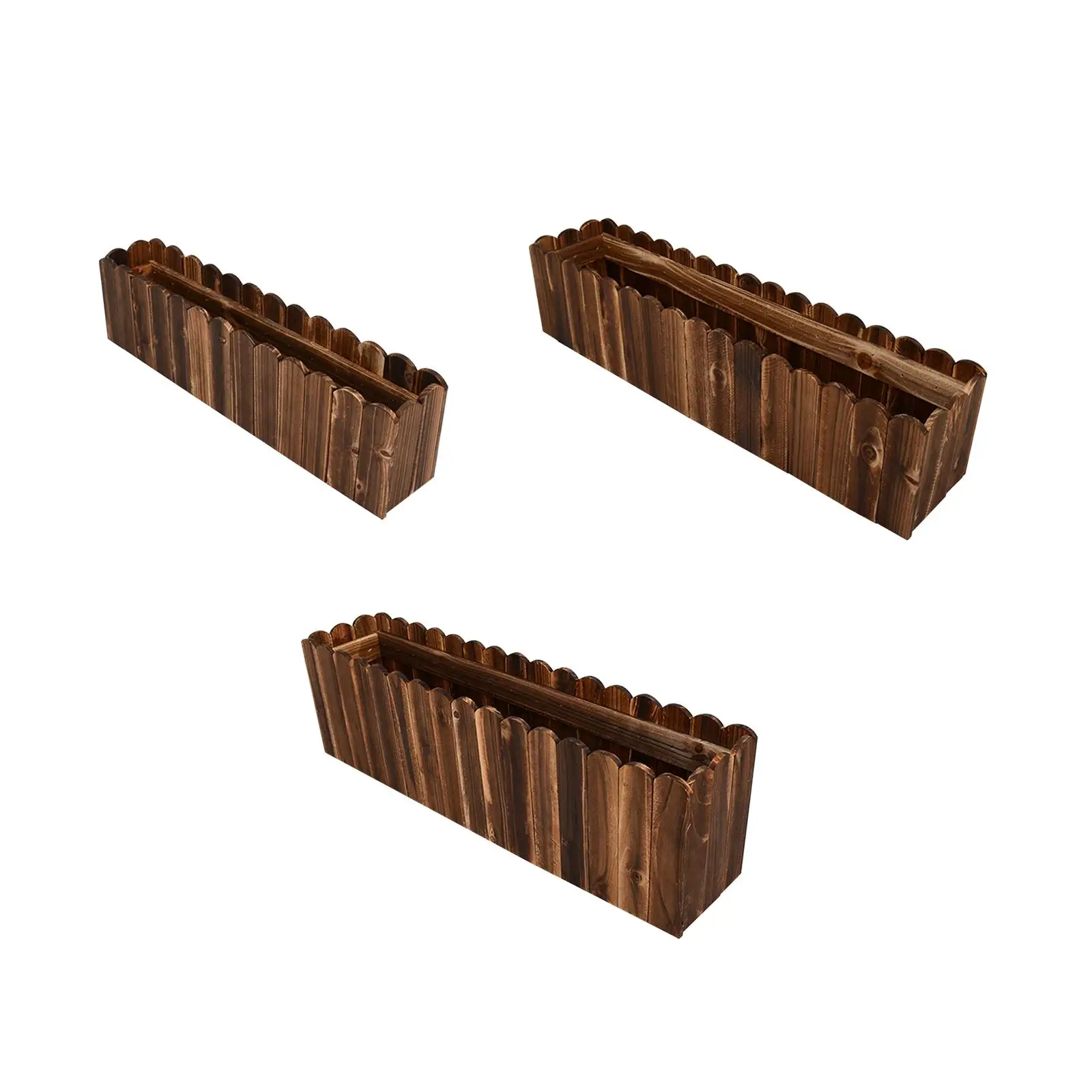 Wooden Flower Pot, Wooden Box, Rectangular Organizer, Rustic Outdoor Crafts, Farmhouse Flower Planter