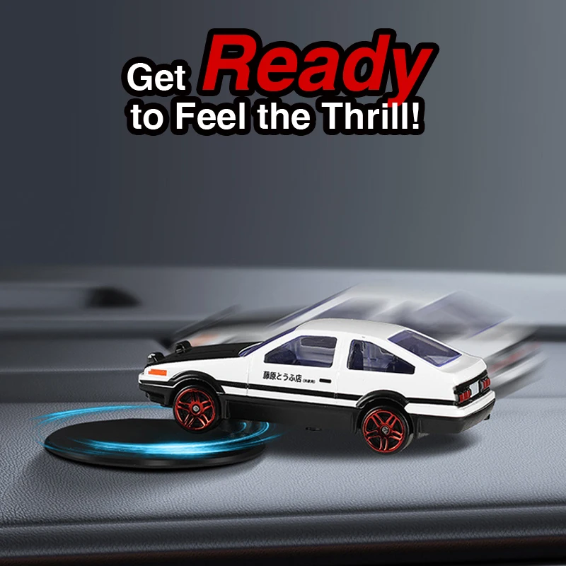 

Car Interior Ornaments AE86 Drift Rotating Ornaments Auto Dashboard Turning AE86 Racing Model DecoClassic Center Console Decora