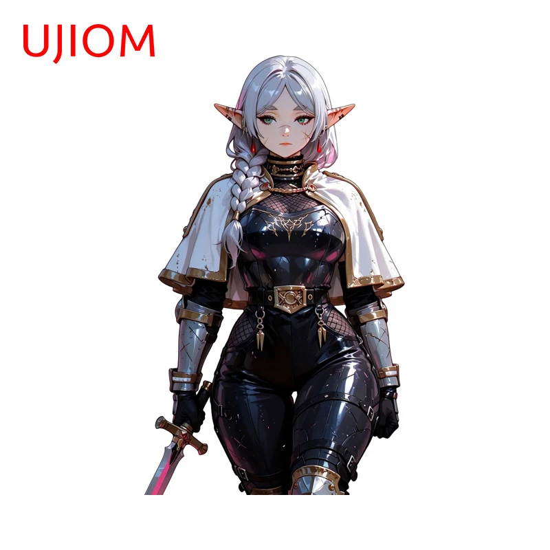 UJIOM Frieren Cool Female Knight Wall Stickers Seductive Surfboard Switch Panel Decal Colorful Amazing Unique Wallpapers