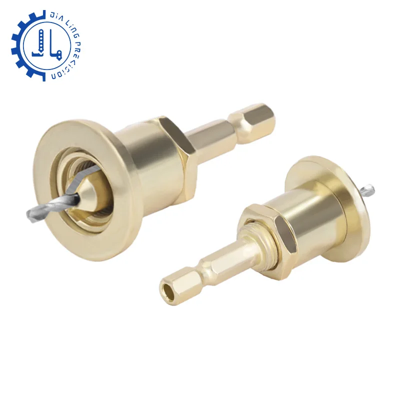 6.35mm Schacht Hout Verstelbare Verzinkboor Boor Set 2.8/3.0/3.2/3.5/4mm Hex houtbewerking Boor Router Bit voor Hout