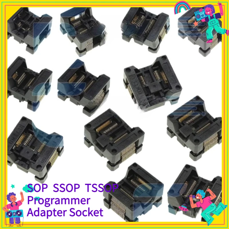 SOP8/SOP14/SOP16/SOP20/SOP28/TSSOP8/TSSOP16/TSSOP20/TSSOP28 Programmer Adapter Socket (bare Socket) 150MIL 208MIL 300MIL 173MIL