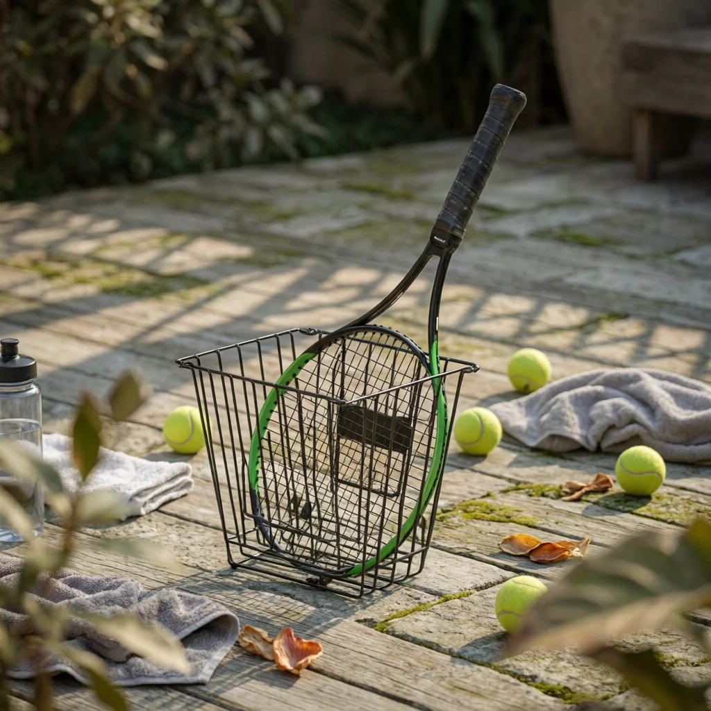 

Tennis Ball Basket Large Capacity Pickleball Collector