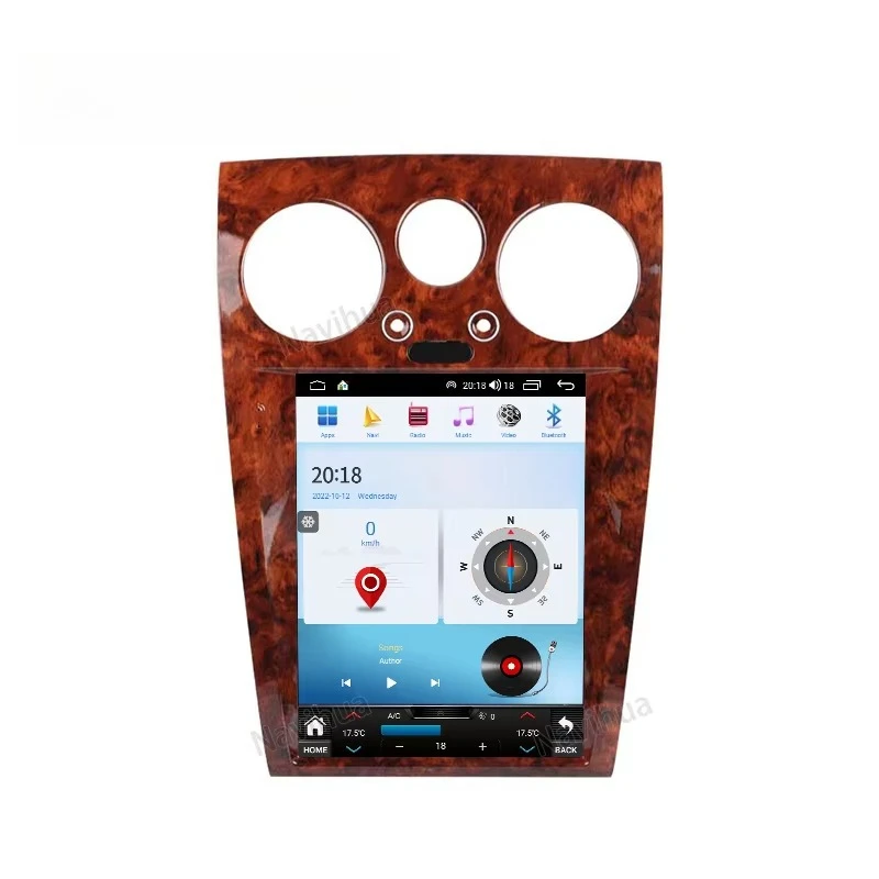 Multimedia Vertical Screen Android Car Radio GPS Navigation Head Unit For Bentley Continental GT Flying Spur 2004 2012