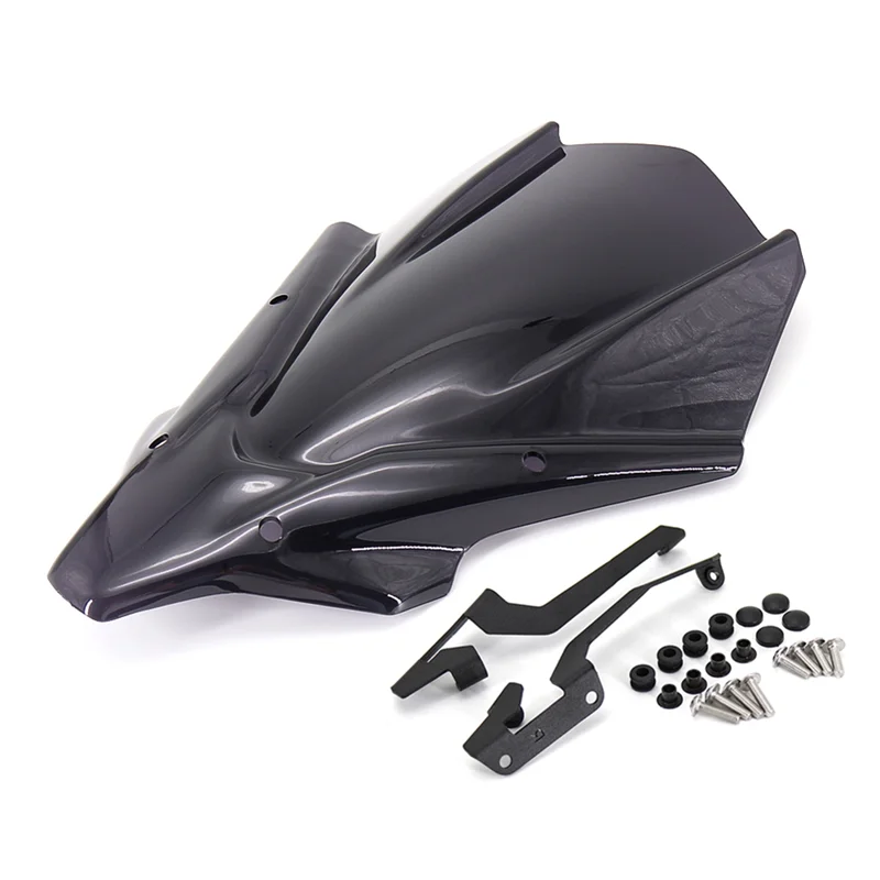 Motorcycle Windshield WindScreen Front Screen for Yamaha MT-07 MT 07 MT07 Mt07 2021- Accessoris (Black)