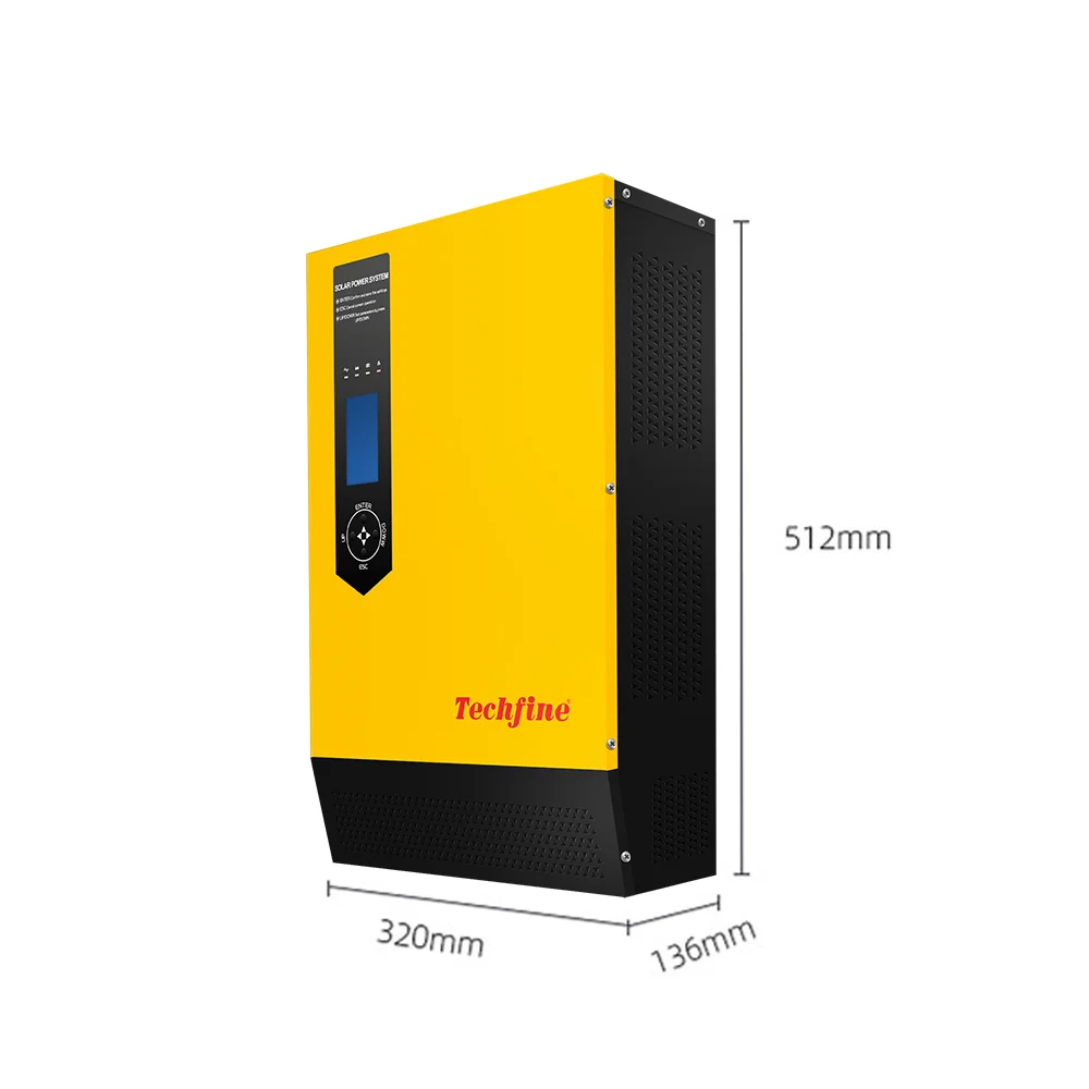 YYHCOEM Supported 220VAC MPPT Solar Inverter 24VDC 3KVA 2.4KW Off Grid Solar Hybrid Inverter