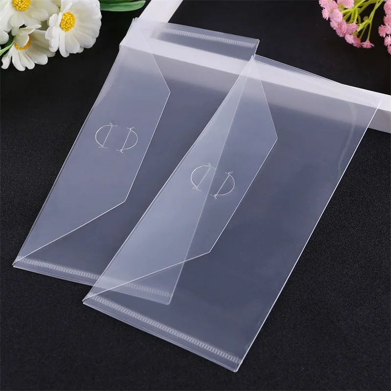 5pcs/set Plastic Storage Envelopes For Storing Stamps And Dies Organizer Sturdy Slimline Storage Bags To Keep Craft Supply Tidy