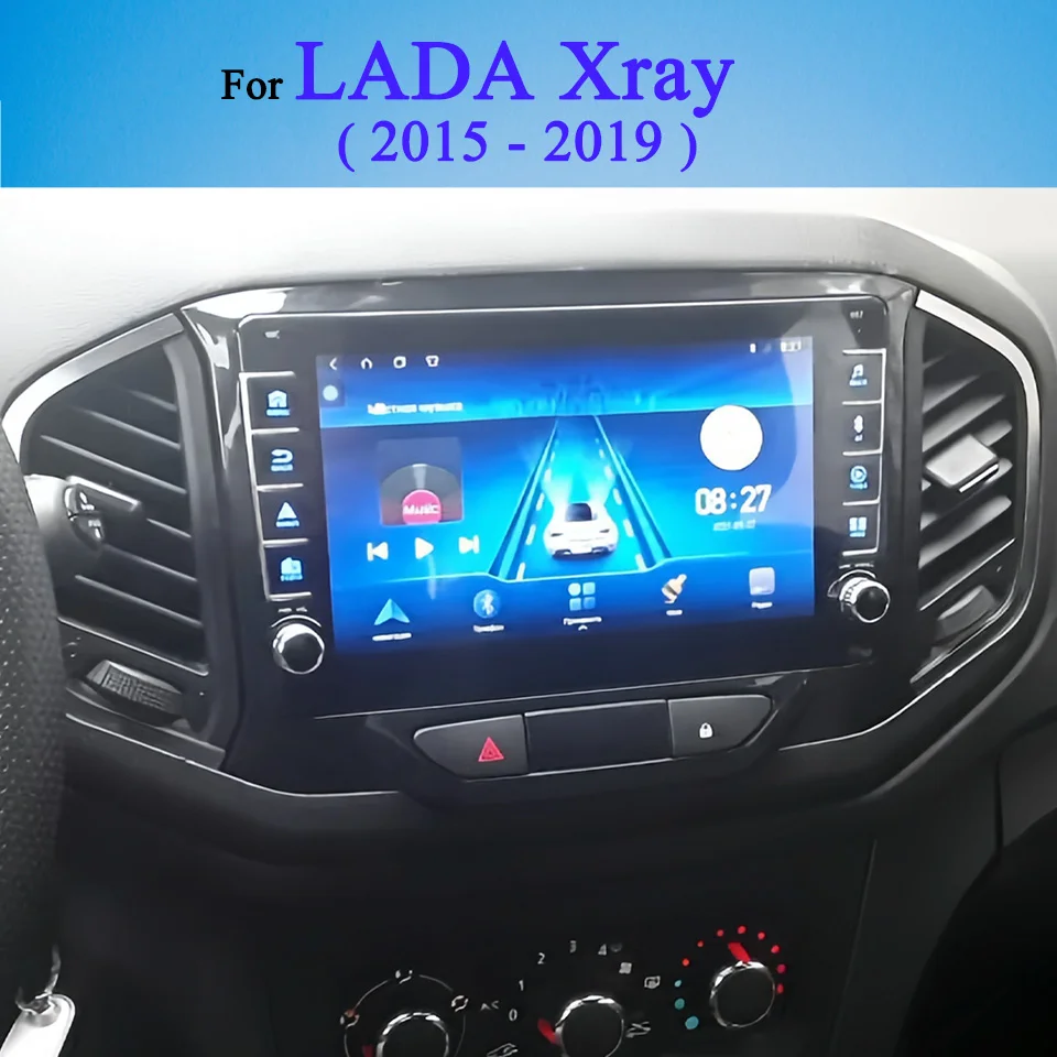 8G+128G 8Core Android 14 Car Radio FM AM Audio Video A/V Multimedia DVD Player For LADA Xray 2015 - 2019 PC Tablet Carplay Auto