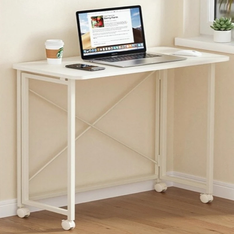 

Simple office desk foldable movable Office Home Computer Desk Workbench mesa plegables portátil office furniture