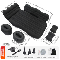 Travel Bed Mattress Car Inflatable Travel Bed Home Outdoor Camping Mat Rear Flocking Plus Air Mattress for SUV Travel Mattress