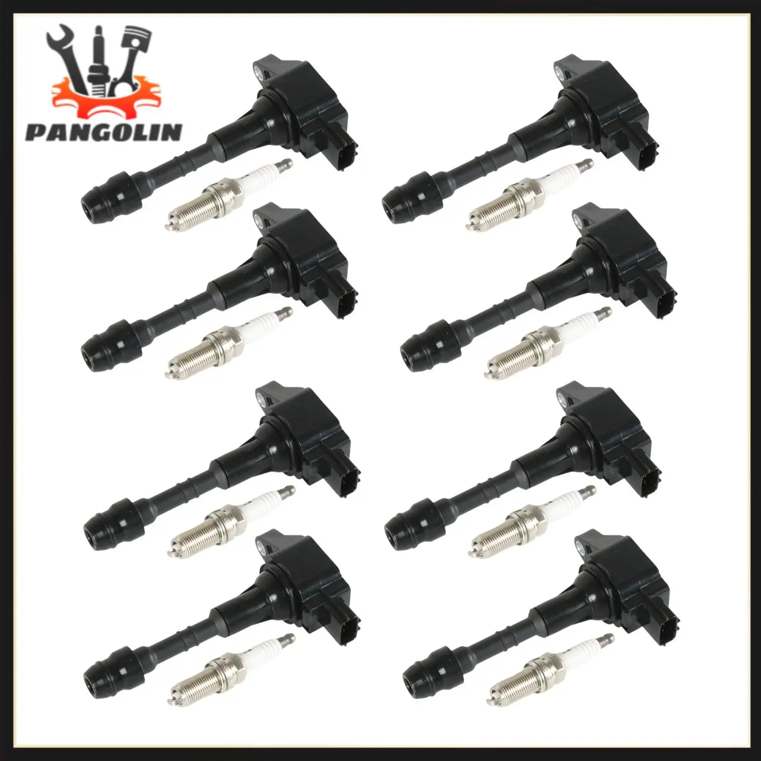 

8pcs Ignition Coils+8pcs Iridium Spark Plug for 2008-2012 Nissan Pathfinder UF551+4469 Ignition System Ignition Coil Wear Part