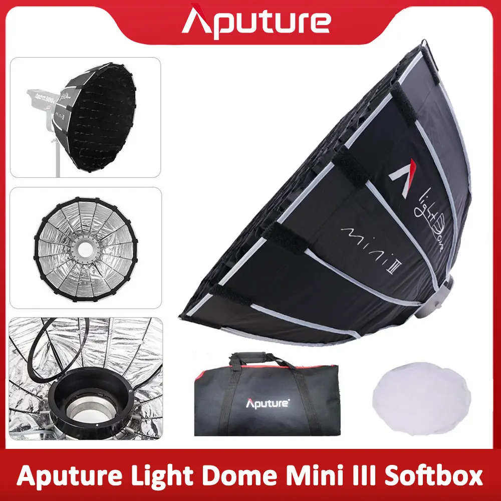 

Aputure Light Dome Mini III Deep Octagon Bowens Mount Softbox with Grid for Amaran 300C 150C 200X S Aputure 600D 600XPRO 300X