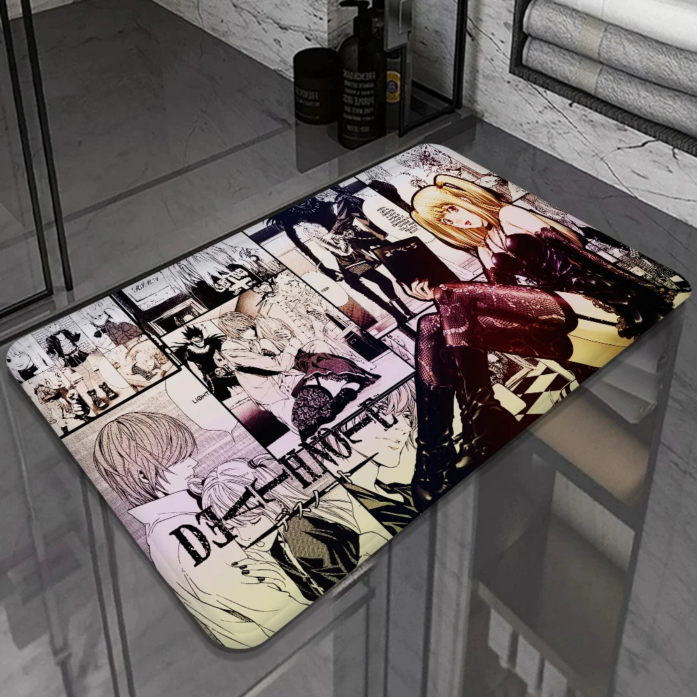 Anime Manga Death Note Bathroom Mat Kids Room Bedroom Decoration Balcony Anti-Slip Doormat Living Room Welcome Rug