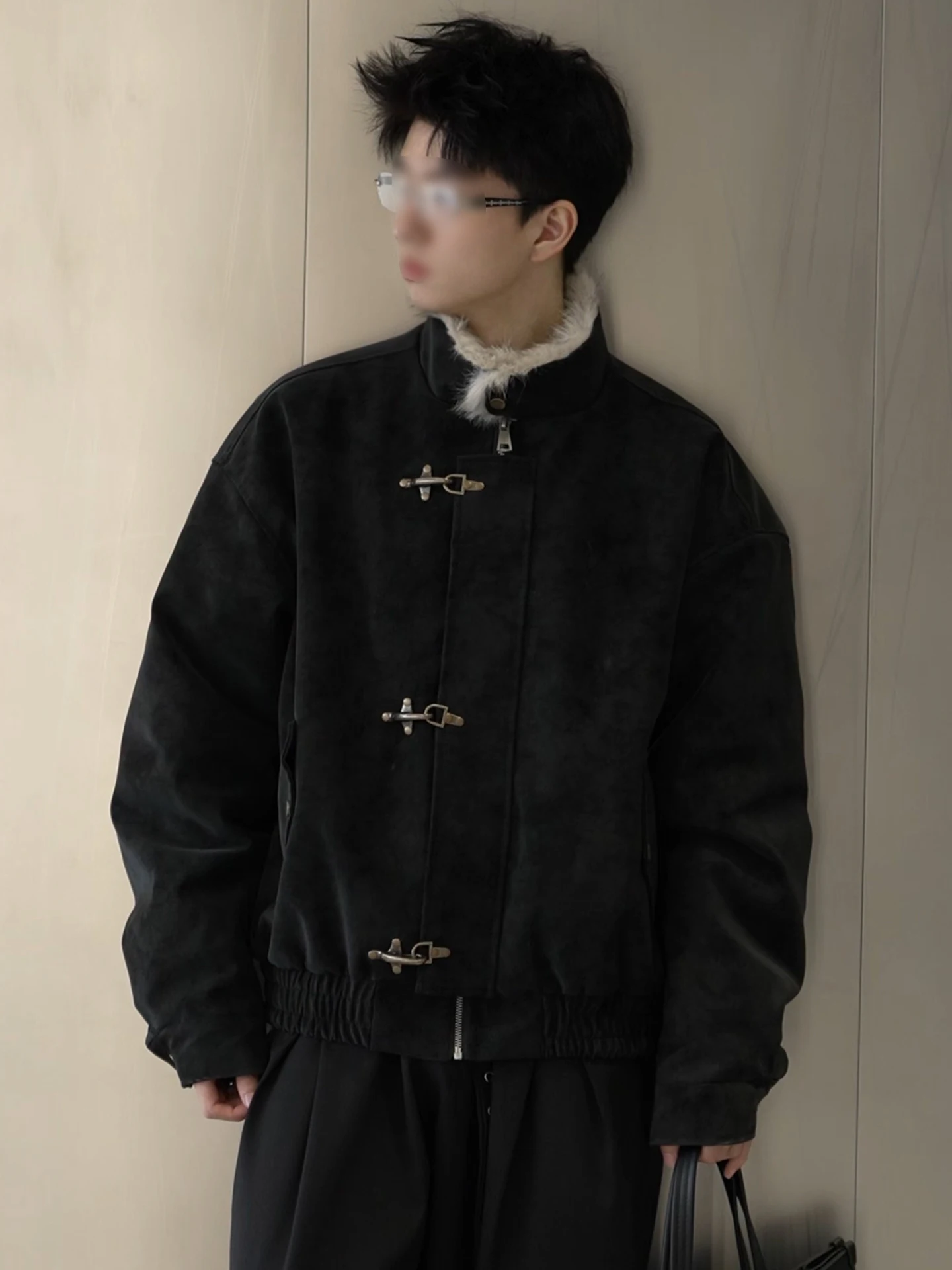 

Утепленная зимняя куртка на флисовой подкладке для мужчин и женщин, хлопковое стеганое пальто, новая китайская модель с воротником-стойкой, верхняя одежда Mountain Eagle