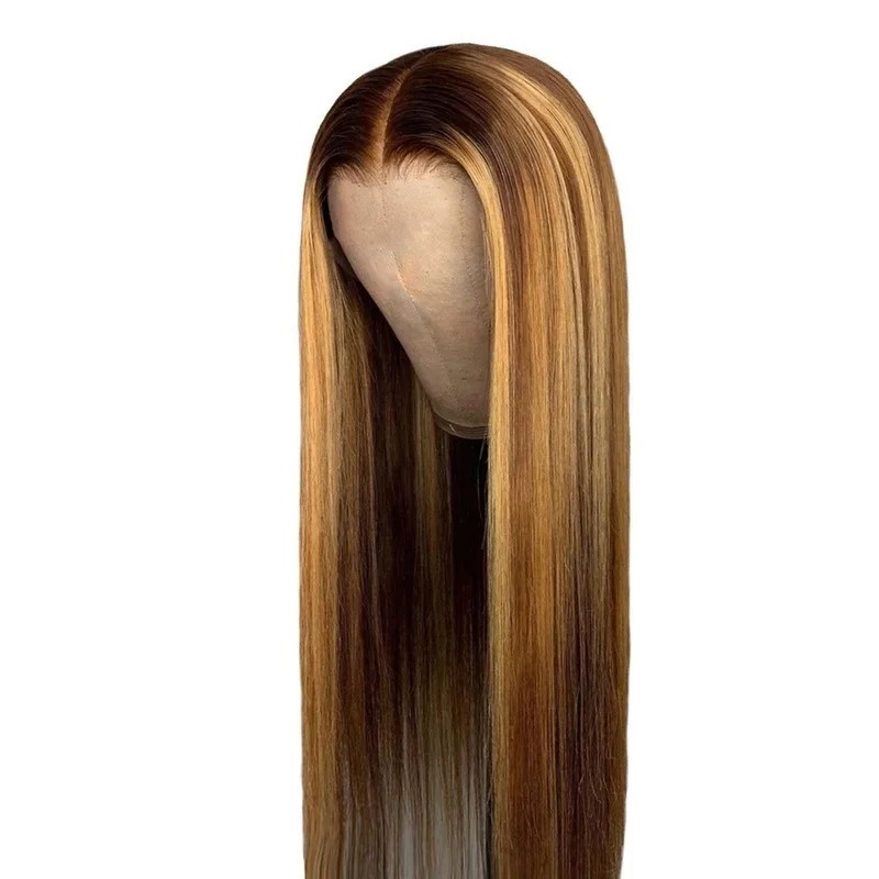 Spot Front Lace Grow Straight Hair Women's Chemical Fiber Headgear Wig