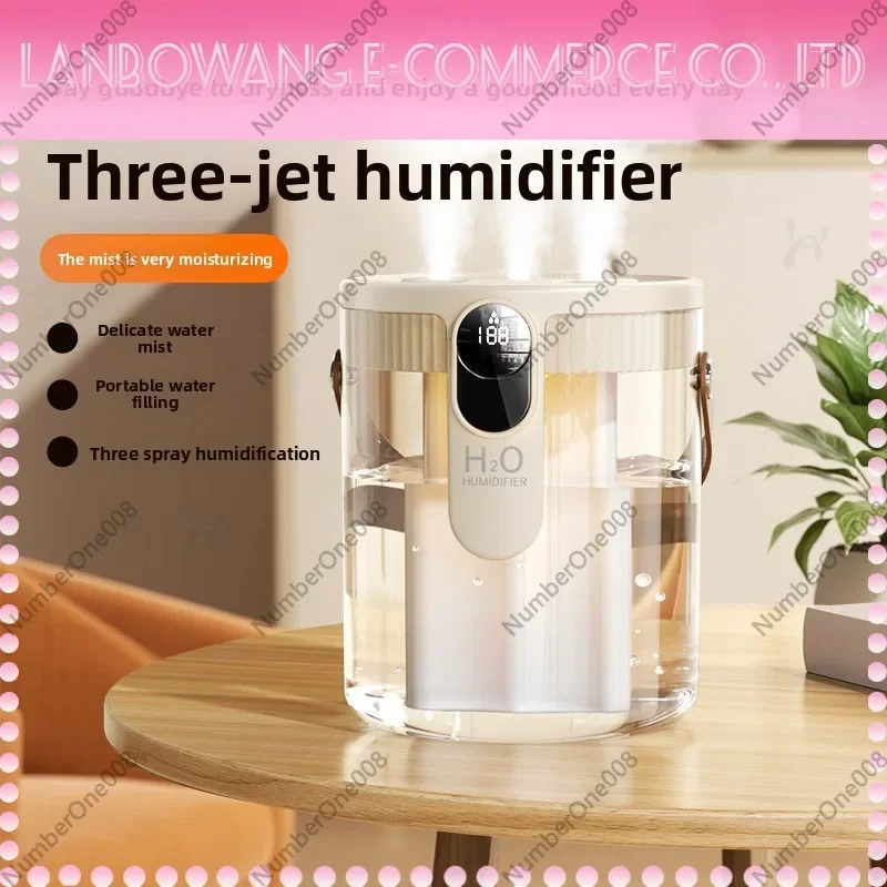 New Arrival Humidifier Small Three-spray Large Fog Volume Office Mini Bedroom Air-conditioned Room Hydration and Moisturizing