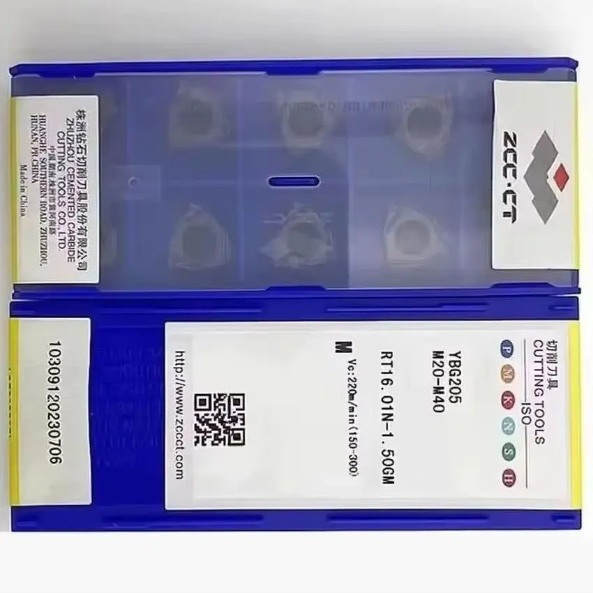 

ZCC.CT CNC blade carbide inserts RT16.01N-1.25GM YBG205/RT16.01N-1.00GM YBG205/RT16.01N-1.50GM YBG205/RT16.01N-1.75GM YBG205