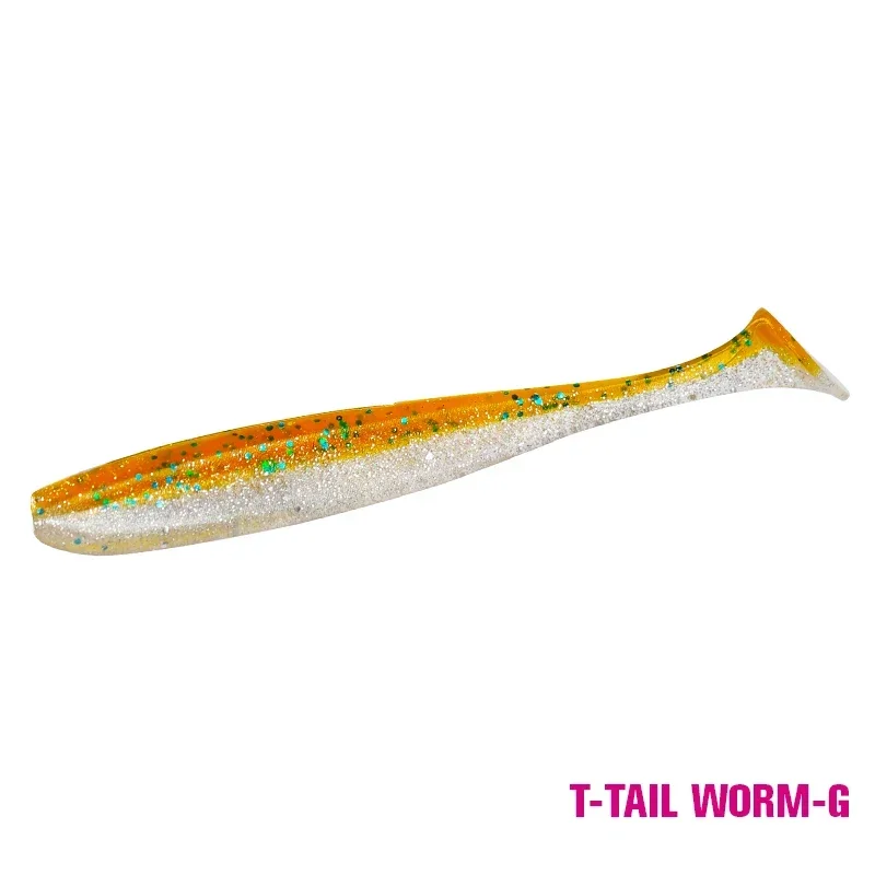 TSURINOYA NIEUWE MAAT 100mm 120mm T Staart Worm Zacht Kunstaas Gemakkelijk Shiner Kunstmatige Zacht Aas Geur Toegevoegd voor Bass Fishing Wobblers