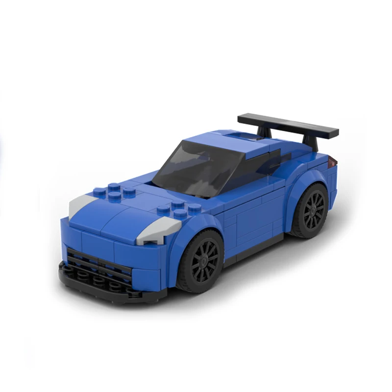 153pcs MOC Nissan 350z Racing Car Collectible Building Blocks Model Pack Creative Series Collector Ace Toy Gift For Collectors