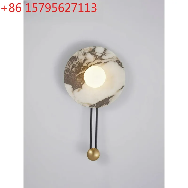 

Wall lamp French wabi wind living room entrance aisle antique bedroom bedside lamp