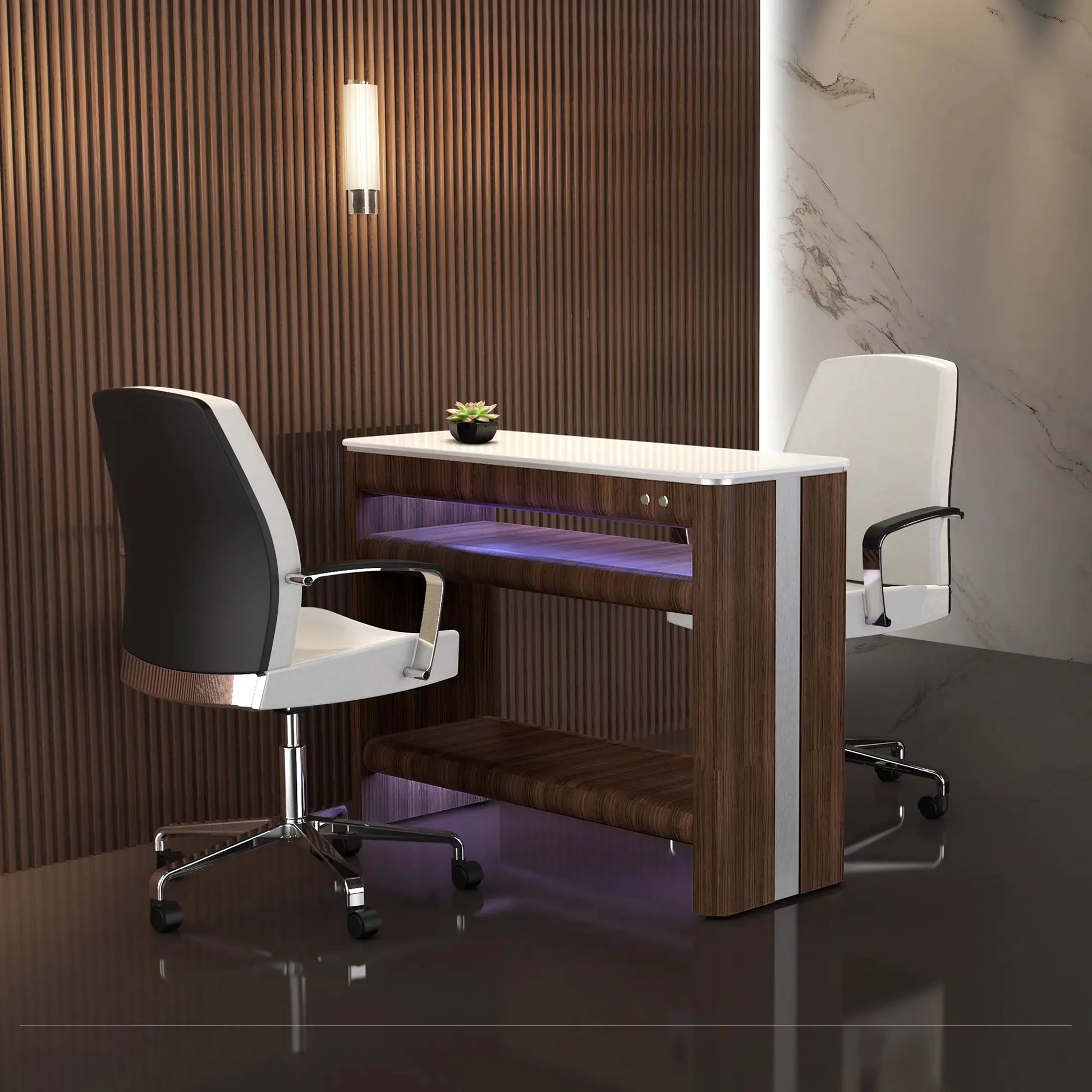 Hand And Foot Nail Dryer Table For Salon Use With Built-in UV Fans